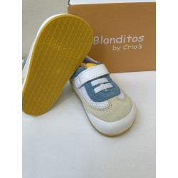 Deportiva de Blanditos tricolor amarillo