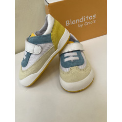 Deportiva de Blanditos tricolor amarillo