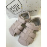 Sandalia Piruflex respetuosa rosa velcro
