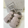 Sandalia Piruflex respetuosa rosa velcro