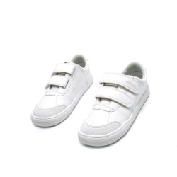 Colegial respetuoso Mustang doble velcro blanco