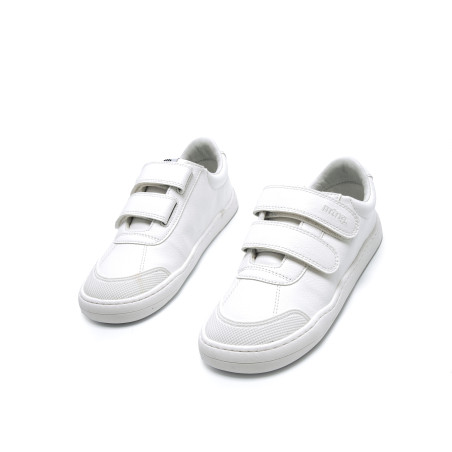 Colegial respetuoso Mustang doble velcro blanco