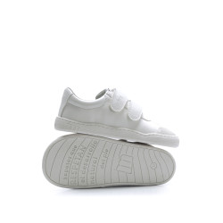 Colegial respetuoso Mustang doble velcro blanco