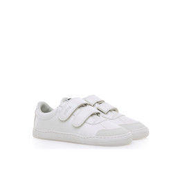 Colegial respetuoso Mustang doble velcro blanco