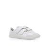Colegial respetuoso Mustang doble velcro blanco