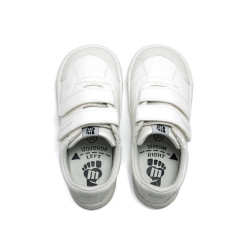 Colegial respetuoso Mustang doble velcro blanco