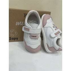 Deportivo Barefoot Zapy blanco y rosa