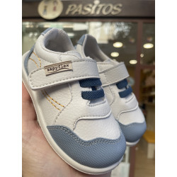Deportivo Barefoot Zapy blanco y azul