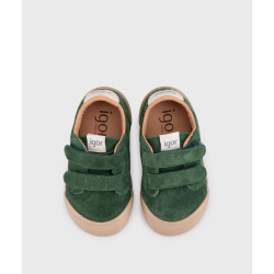 Deportivo Barefoot en serraje de Igor verde