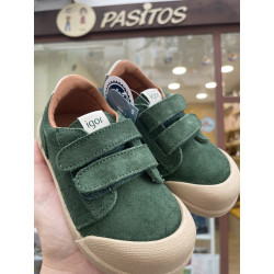 Deportivo Barefoot en serraje de Igor verde