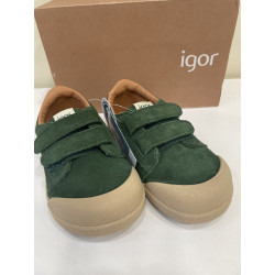Deportivo Barefoot en serraje de Igor verde