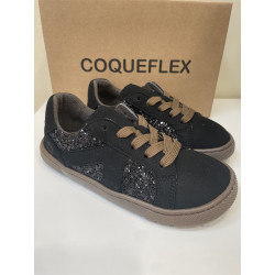 Deportivo Suede respetuoso Coqueflex negro gliter