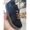 Deportivo Suede respetuoso Coqueflex negro gliter