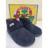 Botín Barefoot Zapy serraje marino velcro