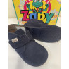 Botín Barefoot Zapy serraje marino velcro