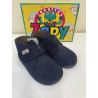 Botín Barefoot Zapy serraje marino velcro