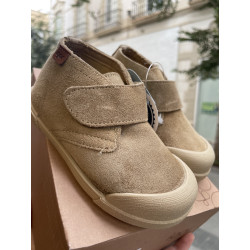 Botín Barefoot en serraje de Igor beige