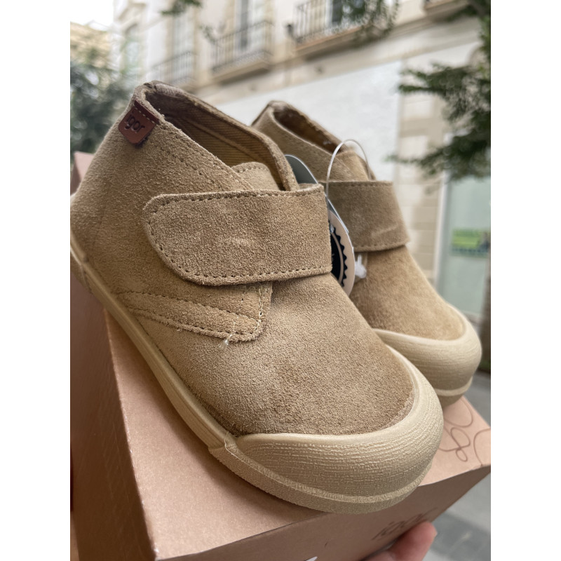 Botín Barefoot en serraje de Igor beige