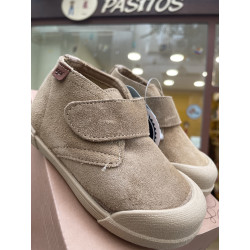 Botín Barefoot en serraje de Igor beige