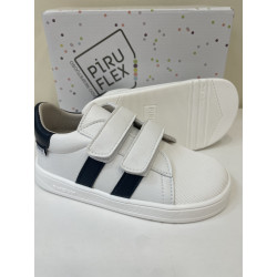 Deportivo Piruflex respetuoso blanco lineas azules