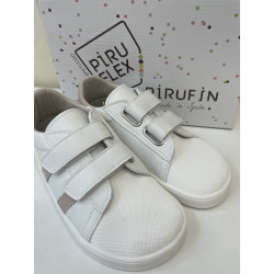 Deportivo Piruflex respetuoso blanco lineas rosas