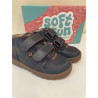Botin respetuoso Garvalin azul liso