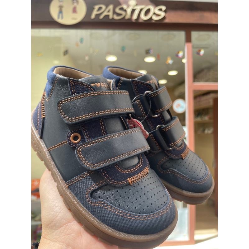 Botin respetuoso Garvalin azul liso