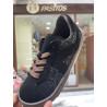 Deportivo Suede respetuoso Coqueflex negro gliter
