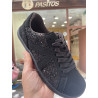 Deportivo Suede respetuoso Coqueflex negro gliter