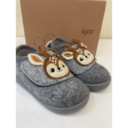 Zapatilla de casa respetuosa de Igor gris ciervo