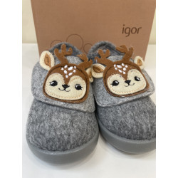 Zapatilla de casa respetuosa de Igor gris ciervo