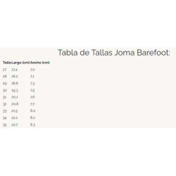 Fútbol sala barefoot Joma marino y verde velcro