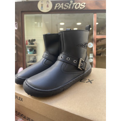 Botín respetuoso Coqueflex negro estrella glitter