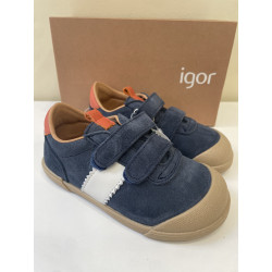Deportivo Barefoot en serraje de Igor azul jeans