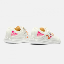 Deportiva Viper Barefoot Joma blanca con naranja