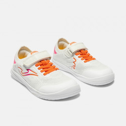 Deportiva Viper Barefoot Joma blanca con naranja