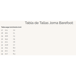 Deportiva Viper Barefoot Joma blanca con naranja