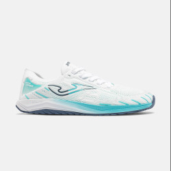 Deportiva Barefoot Joma Viper blanca y turquesa
