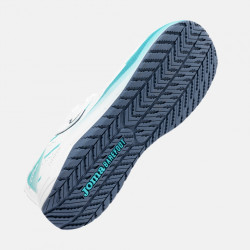 Deportiva Barefoot Joma Viper blanca y turquesa