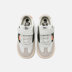 Deportivas respetuosas Mustang blanca detalle kaki