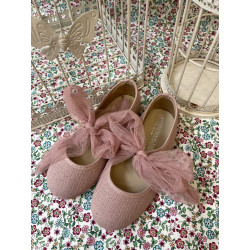 Angelito de lino rosa maquillaje