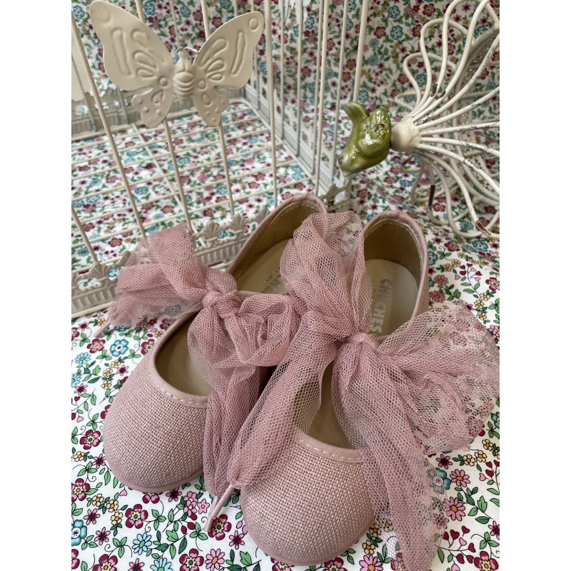 Angelito de lino rosa maquillaje