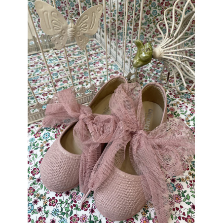 Angelito de lino rosa maquillaje