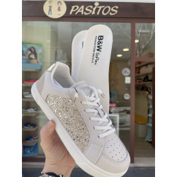 Deportiva barefoot Conguitos con glitter