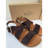 Sandalia barefoot serraje marron de Vivant