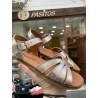 Sandalia barefoot metalizada de Vivant