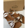 Sandalia barefoot metalizada de Vivant