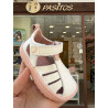 Sandalia blanca combinada rosa de Blanditos