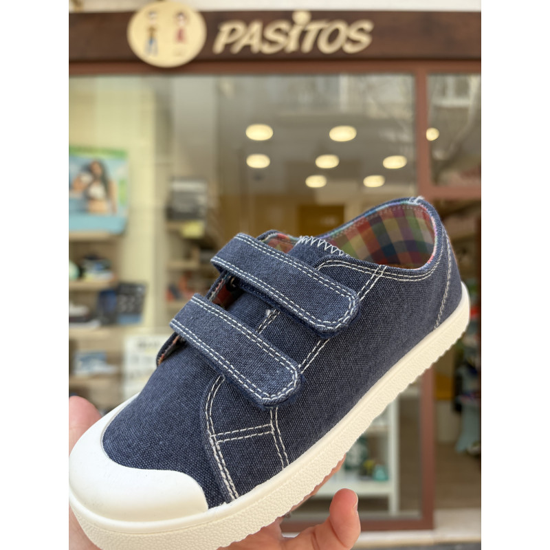 Canvas vaquera doble velcro de Pablosky