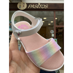 Sandalia Barefoot Pablosky gliter multi
